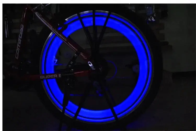 Bike Wheel Spoke Light Tire Lights 3 Mode LED Waterproof Bike Safety Warning Easy To Install Bicycle Accessories with Battery simplyledstore