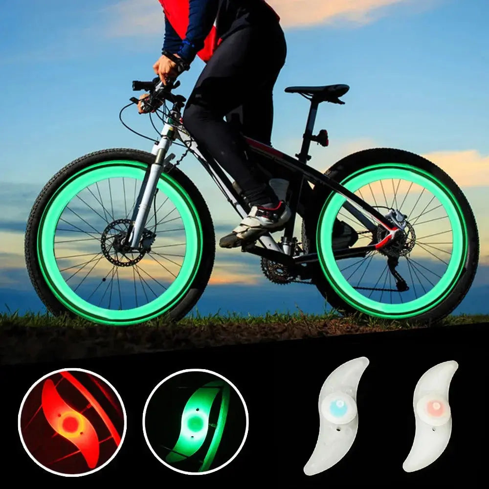 Bike Wheel Spoke Light Tire Lights 3 Mode LED Waterproof Bike Safety Warning Easy To Install Bicycle Accessories with Battery simplyledstore