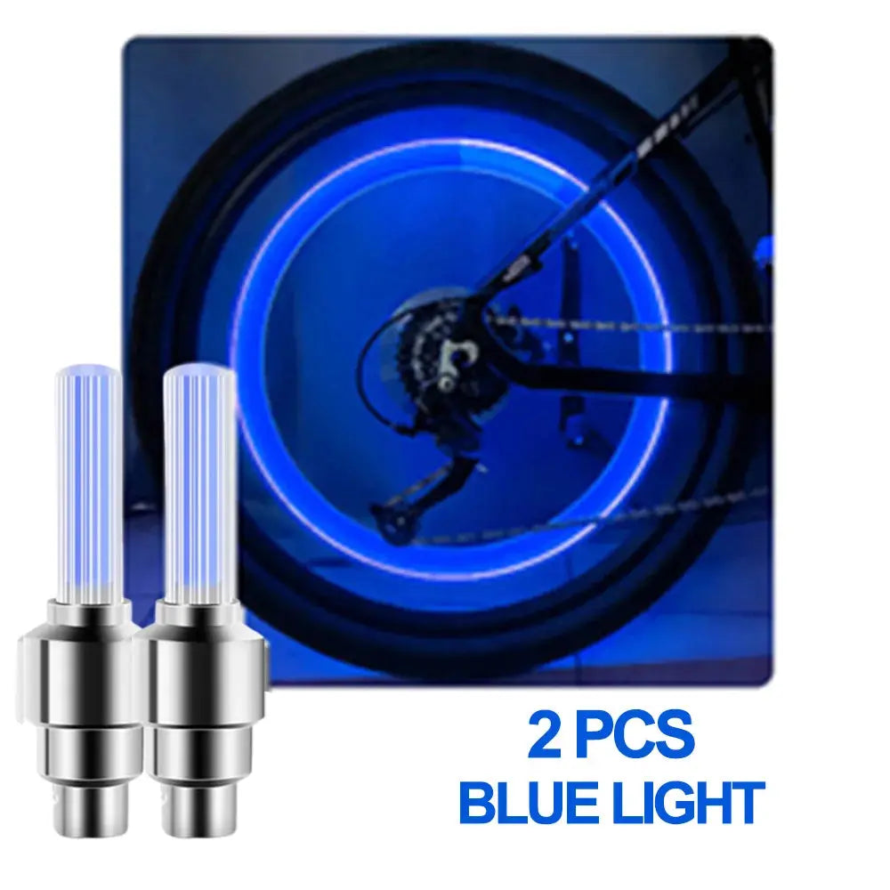 LED Bicycle Valve Light, Neon Bicycle Spoke Light, Bicycle Tire Valve Light, Night Riding Warning Light Bicycle Accessories simplyledstore