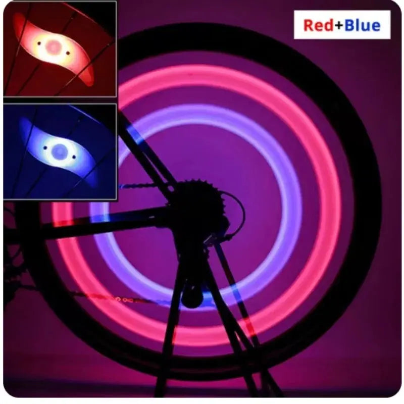 Bike Wheel Spoke Light Tire Lights 3 Mode LED Waterproof Bike Safety Warning Easy To Install Bicycle Accessories with Battery simplyledstore