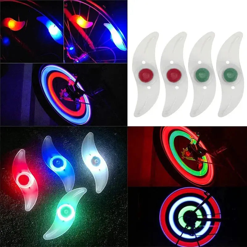 Bike Wheel Spoke Light Tire Lights 3 Mode LED Waterproof Bike Safety Warning Easy To Install Bicycle Accessories with Battery simplyledstore