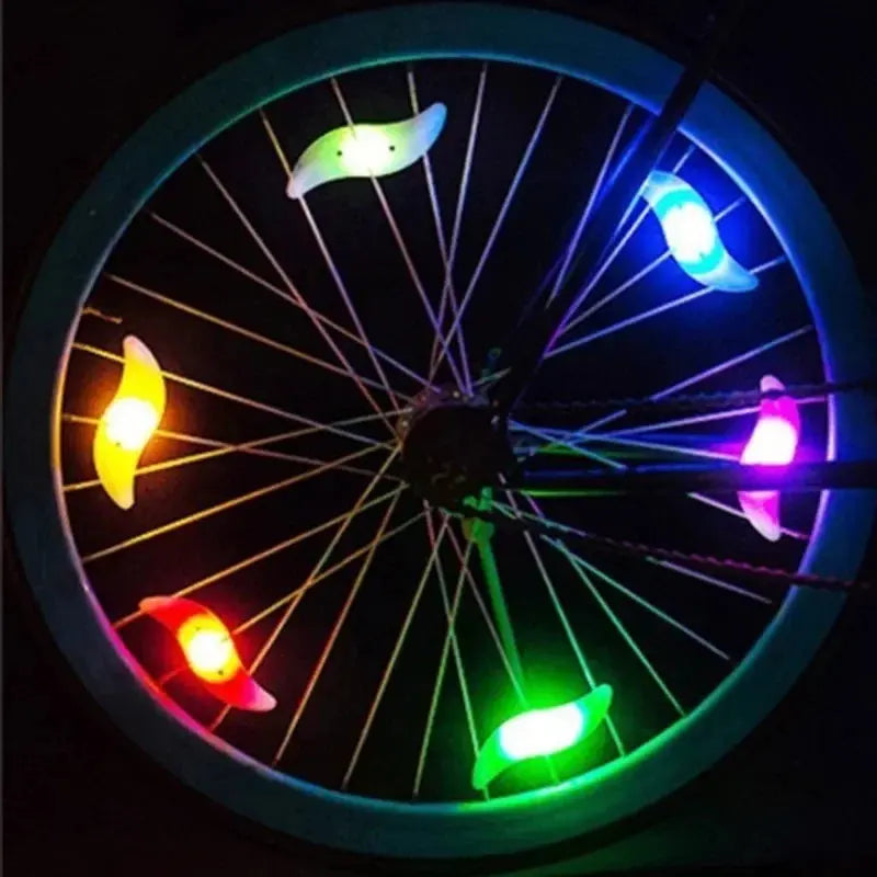 Bike Wheel Spoke Light Tire Lights 3 Mode LED Waterproof Bike Safety Warning Easy To Install Bicycle Accessories with Battery simplyledstore