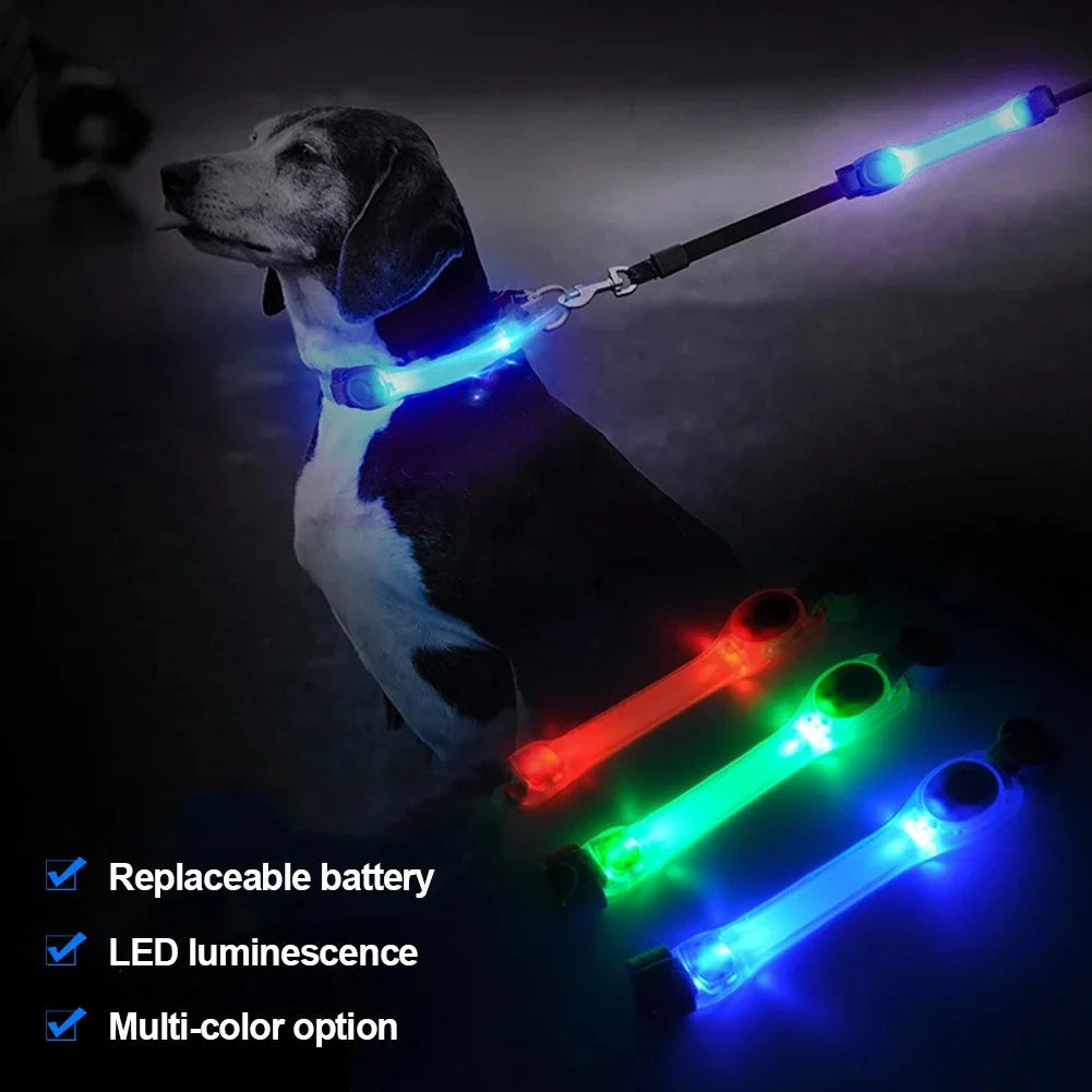 Pet light anti-loss safety traction collar multi-color pendant outdoor waterproof warning Led flashing light strip simplyledstore