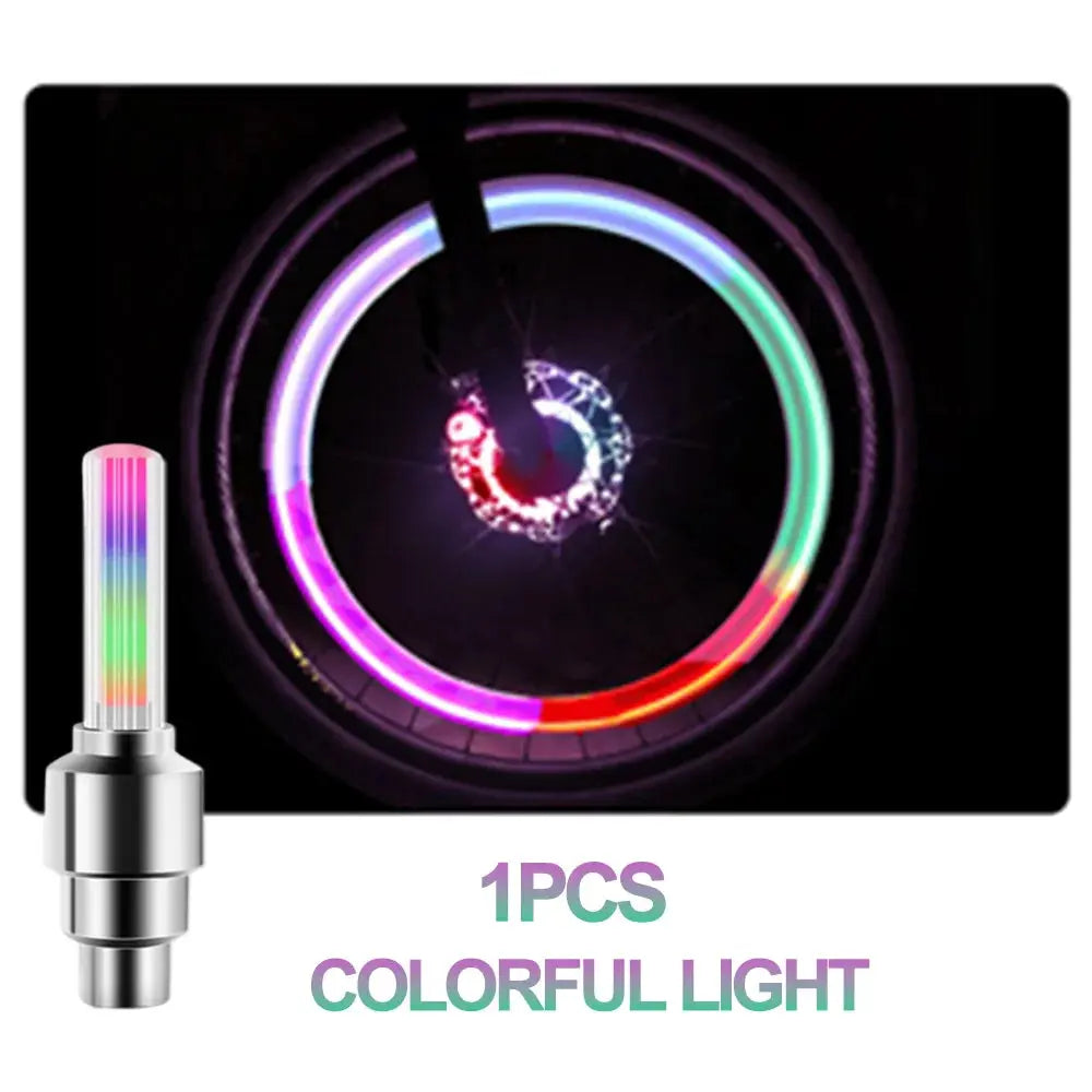 LED Bicycle Valve Light, Neon Bicycle Spoke Light, Bicycle Tire Valve Light, Night Riding Warning Light Bicycle Accessories simplyledstore