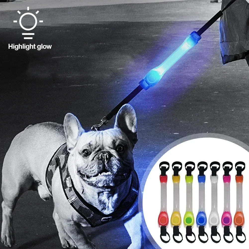Pet light anti-loss safety traction collar multi-color pendant outdoor waterproof warning Led flashing light strip simplyledstore