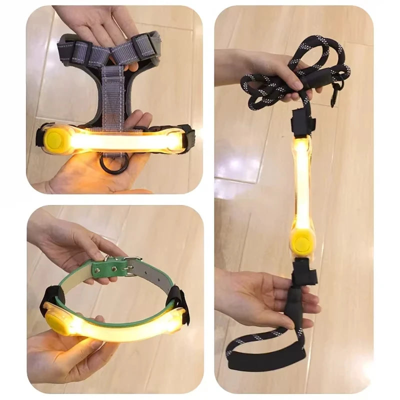 Pet light anti-loss safety traction collar multi-color pendant outdoor waterproof warning Led flashing light strip simplyledstore
