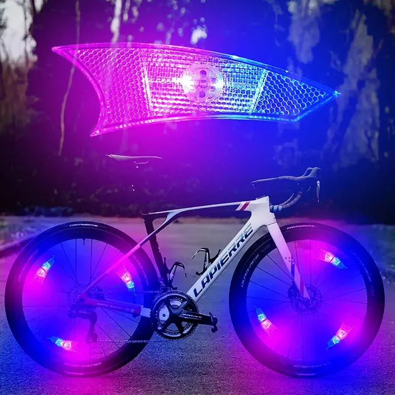 LED Bicycle Spoke Light Waterproof Road Bike Wheel Lights Night Riding Safety Warning Spokes Lamp Bike Decor Bicycle Accessories simplyledstore