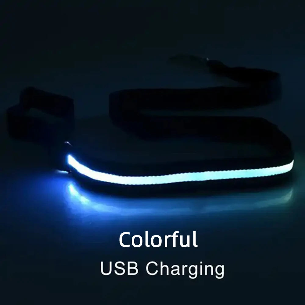 LED Light Up Dog Leash Luminous Rope Lead Leash For Dog Safety Flashing Glowing Dog Collar Harness Electronic Pet Accessories simplyledstore