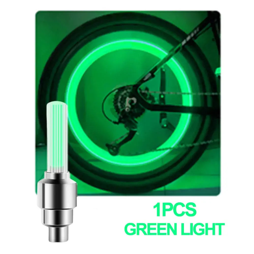 LED Bicycle Valve Light, Neon Bicycle Spoke Light, Bicycle Tire Valve Light, Night Riding Warning Light Bicycle Accessories simplyledstore