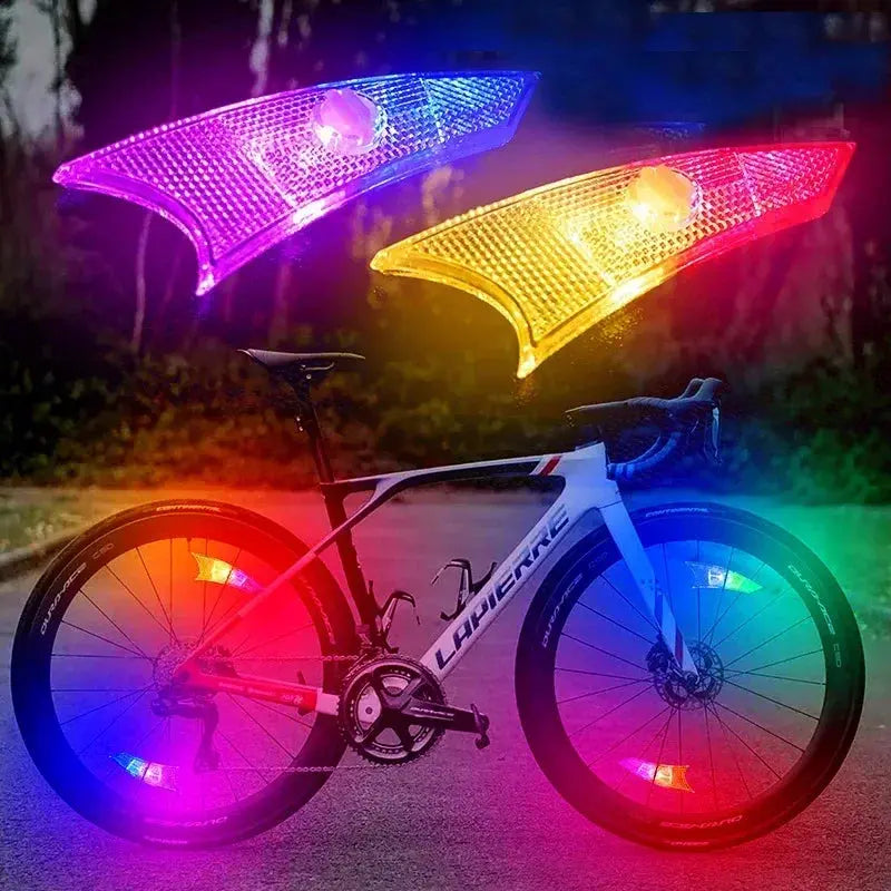 LED Bicycle Spoke Light Waterproof Road Bike Wheel Lights Night Riding Safety Warning Spokes Lamp Bike Decor Bicycle Accessories simplyledstore