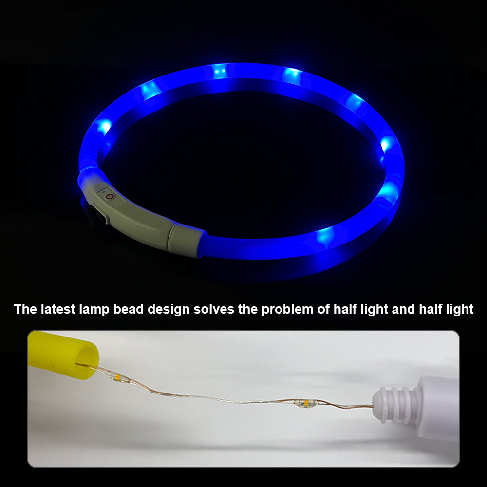 Led USB Night Safety Flashing Glow Pet Collar SIMPLY LED