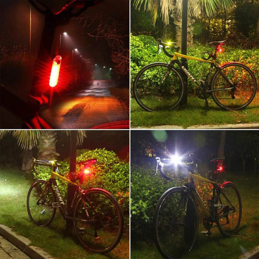 Bike Tail Light USB Rechargeable Bright Rear Red Safety Night Light SIMPLY LED