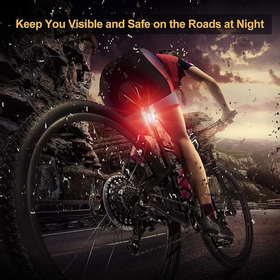 Bike Tail Light USB Rechargeable Bright Rear Red Safety Night Light SIMPLY LED