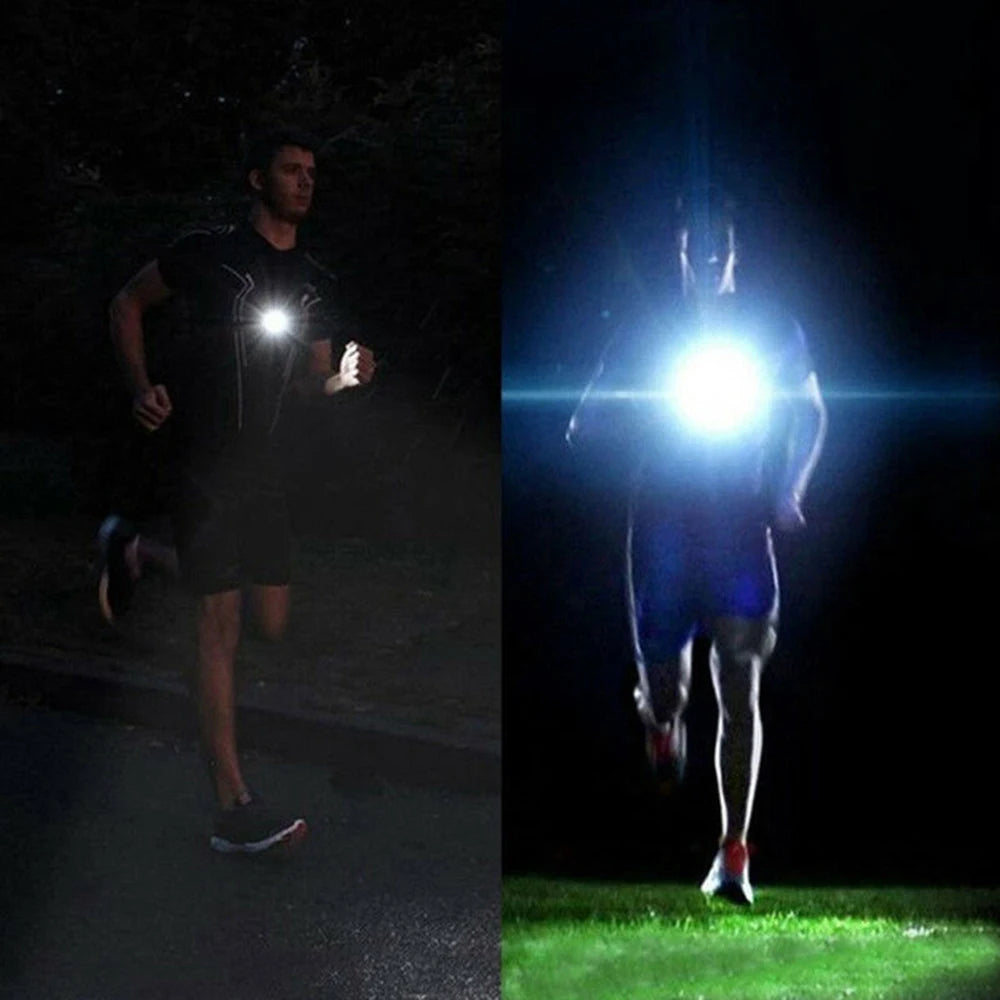 Outdoor Sport Jogging Chest LED USB Charge Night Running Safety Light SIMPLY LED