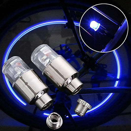 Bicycle LED Light Tire Valve Cap Colorful Photosensitive Wheel Light SIMPLY LED