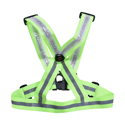 Reflective Vest USB Charging LED Luminous Safety Harness For Night Running SIMPLY LED