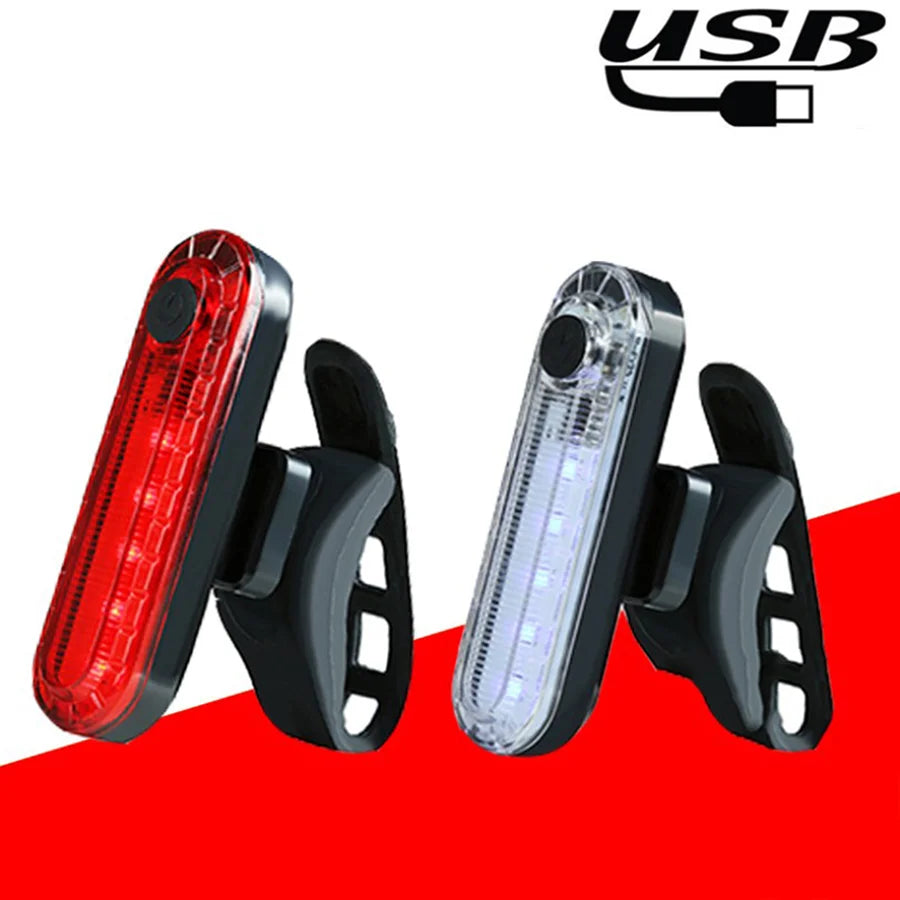 Bike Tail Light USB Rechargeable Bright Rear Red Safety Night Light SIMPLY LED