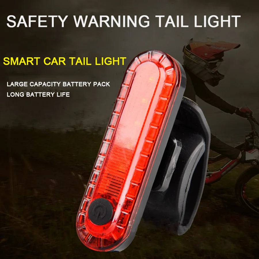 Bike Tail Light USB Rechargeable Bright Rear Red Safety Night Light SIMPLY LED