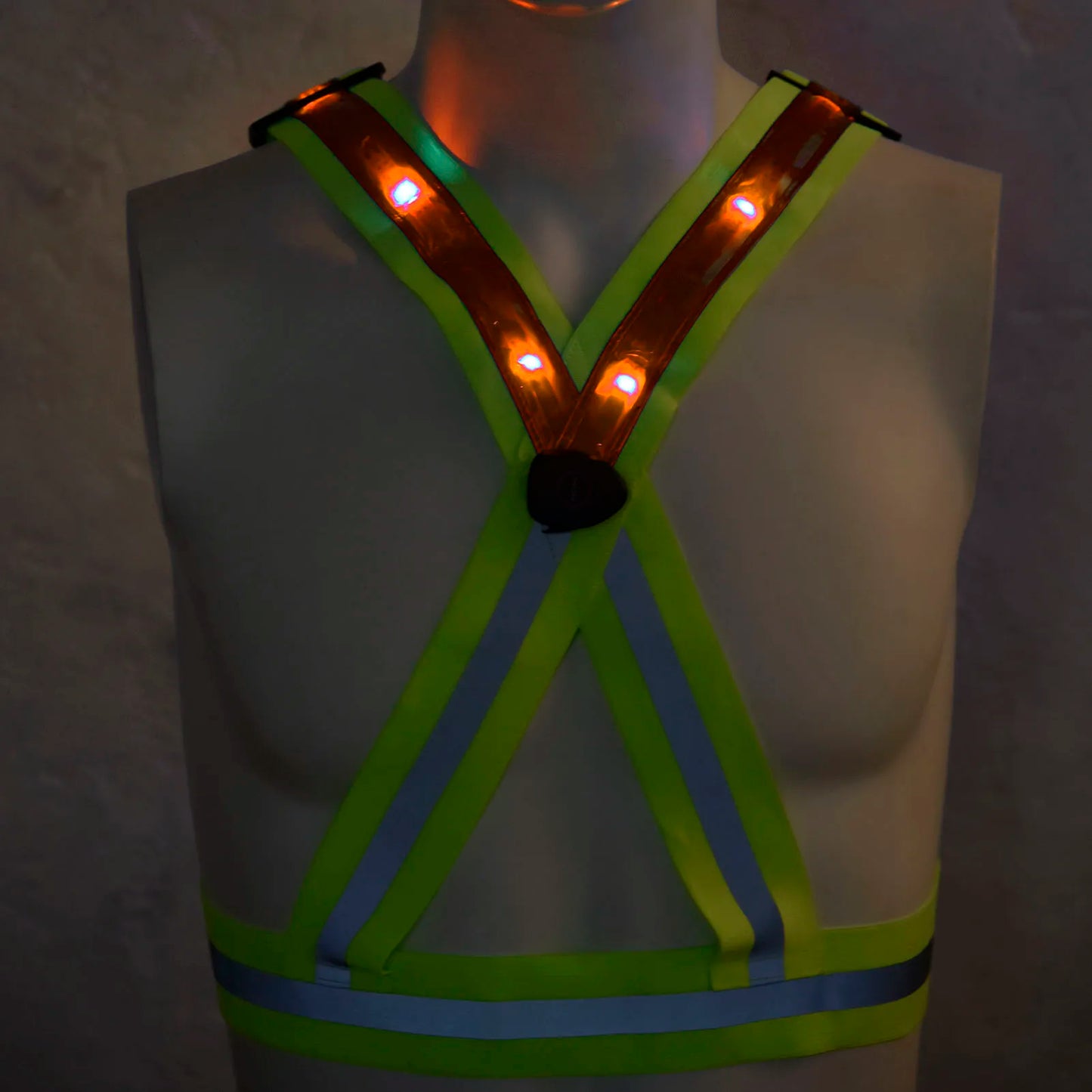 Reflective Vest USB Charging LED Luminous Safety Harness For Night Running SIMPLY LED