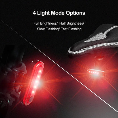 Bike Tail Light USB Rechargeable Bright Rear Red Safety Night Light SIMPLY LED