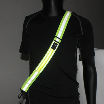 Shoulder Straps Rechargeable LED Reflective Running Night Safety Belt SIMPLY LED