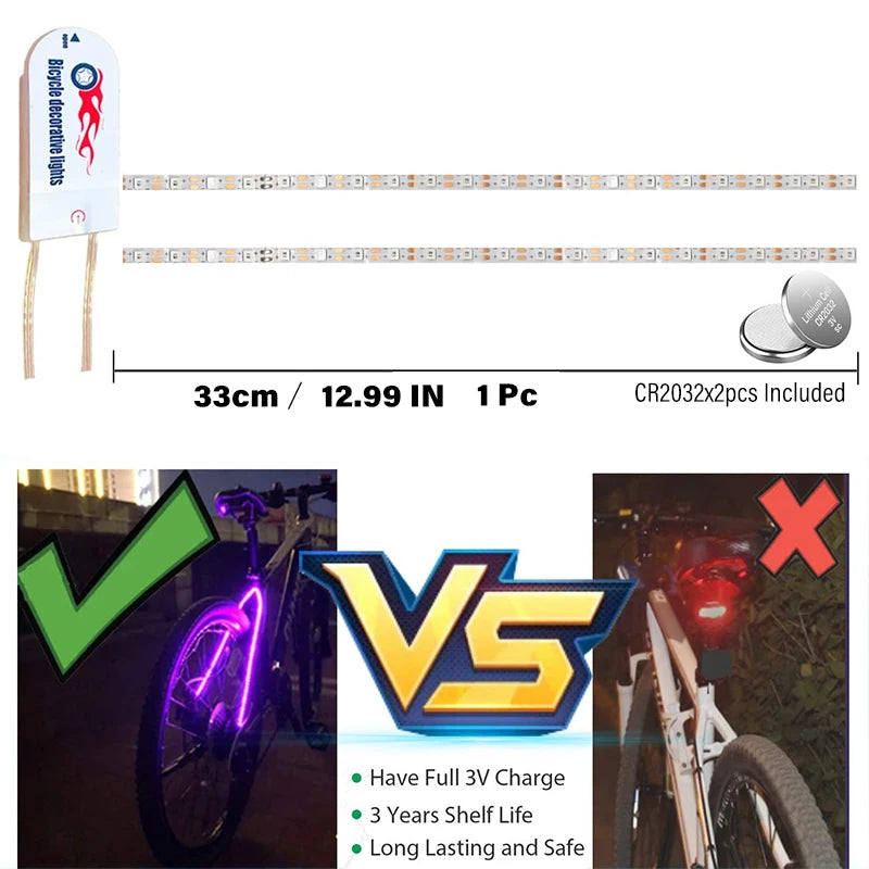 LED Strip Lights Bike Scooter Skateboard Cycling Safety Taillight SIMPLY LED