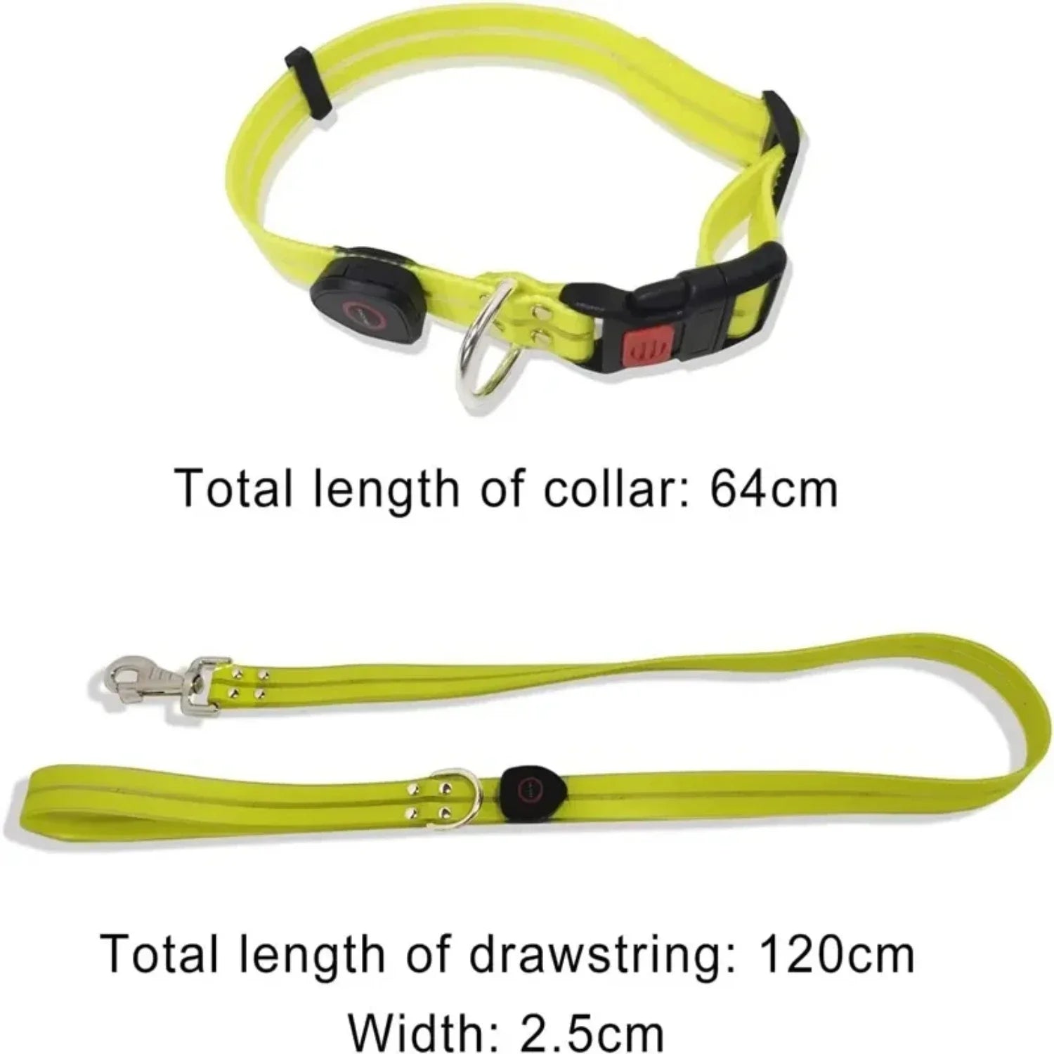 Adjustable, Rechargeable, and Safe LED Light Pet Collar SIMPLY LED