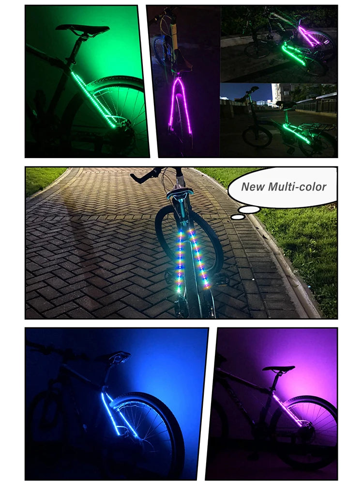 LED Strip Lights Bike Scooter Skateboard Cycling Safety Taillight SIMPLY LED