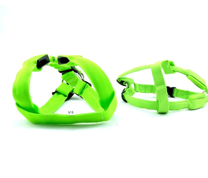 Glow-in-the-Dark LED Light Safety Nylon Lighted Dog Harness SIMPLY LED