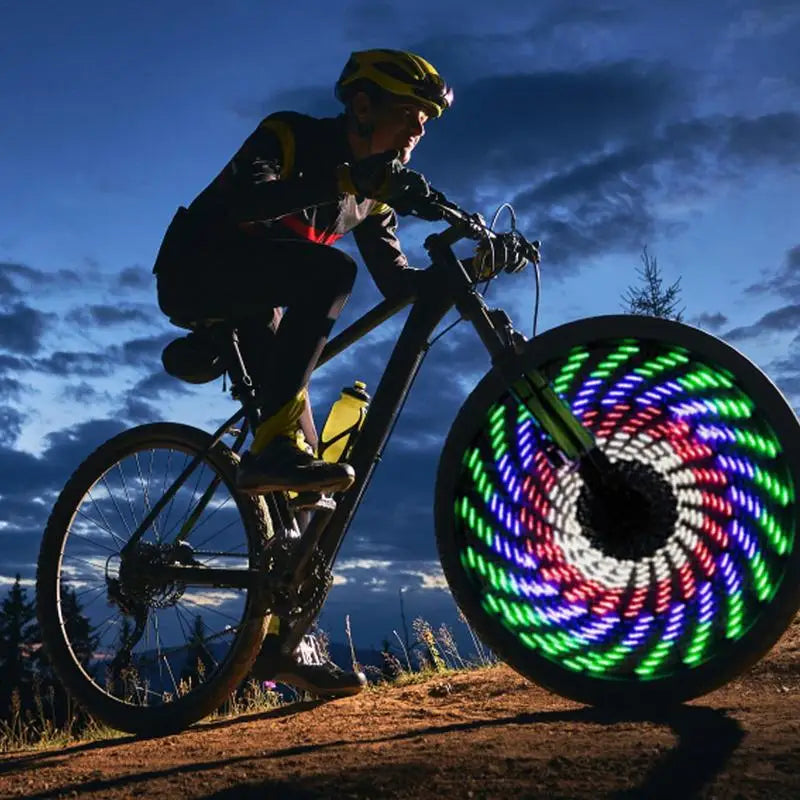 64LED Bike Wheel Lights Bicycle Tire Light With 30pcs Changes Patterns SIMPLY LED