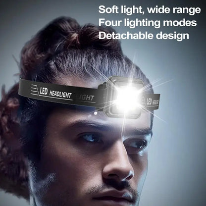 LED Rechargeable Headlamp IPX4 Waterproof Multifunctional Headlight for Night SIMPLY LED