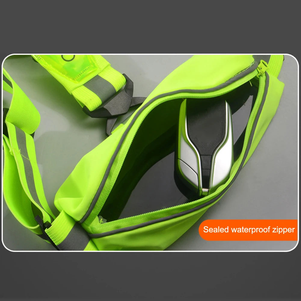 LED Reflective Vest Adjustable Straps Safety 3 Light Modes for Night Running SIMPLY LED