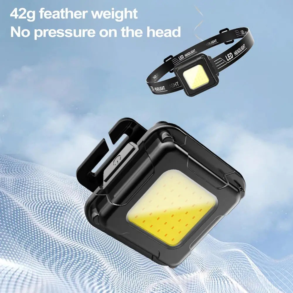 LED Rechargeable Headlamp IPX4 Waterproof Multifunctional Headlight for Night SIMPLY LED