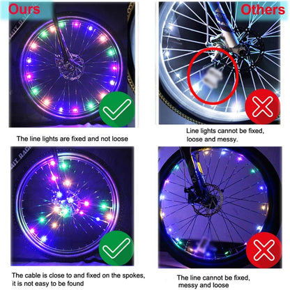 LED Waterproof Bicycle/Bike Safety Wheel Night Lights for Kids Adults SIMPLY LED