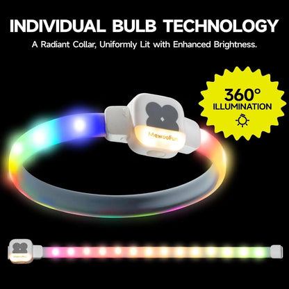 LED Dog Collar with USB Rechargeable Glow in The Dark Waterproof Dog Necklace SIMPLY LED