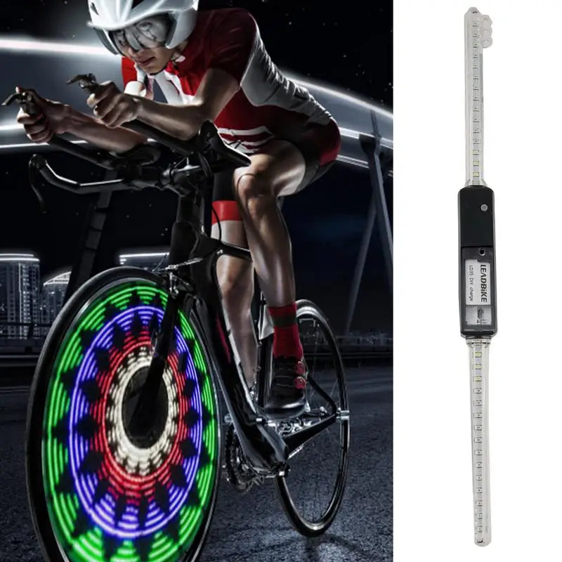 64LED Bike Wheel Lights Bicycle Tire Light With 30pcs Changes Patterns SIMPLY LED