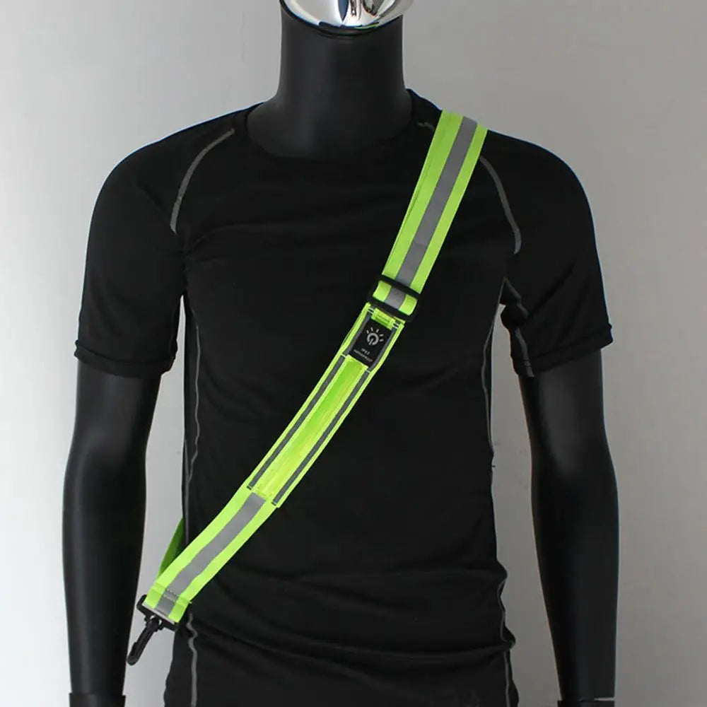 Shoulder Straps Rechargeable LED Reflective Running Night Safety Belt SIMPLY LED