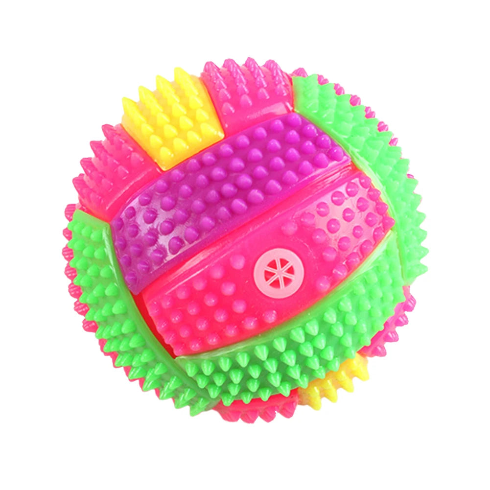 Light up Dog Ball Glow in The Dark Dog Squeaky Toy Non-Toxic Puppy Chew Toys SIMPLY LED