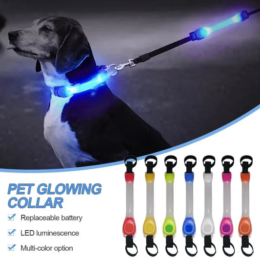 Pet light anti-loss safety traction collar multi-color pendant outdoor waterproof warning Led flashing light strip simplyledstore