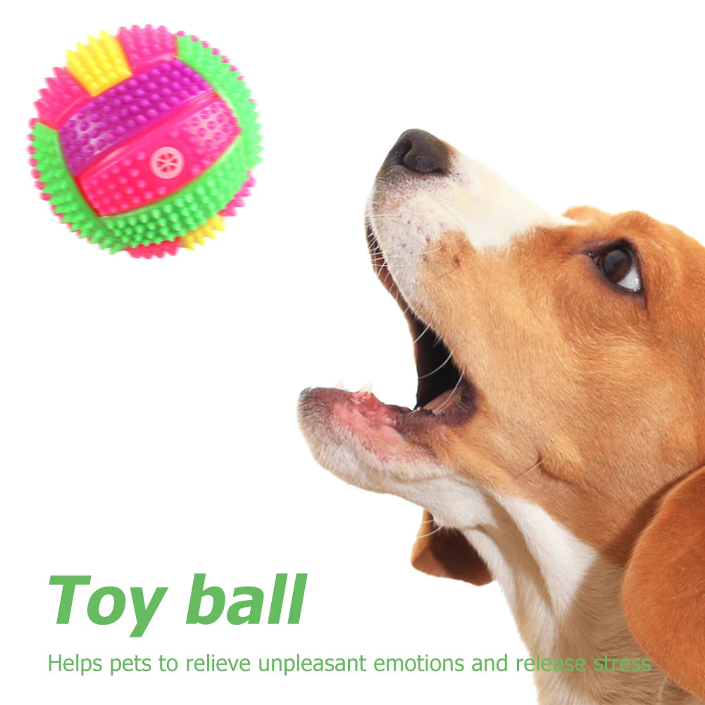 Light up Dog Ball Glow in The Dark Dog Squeaky Toy Non-Toxic Puppy Chew Toys SIMPLY LED