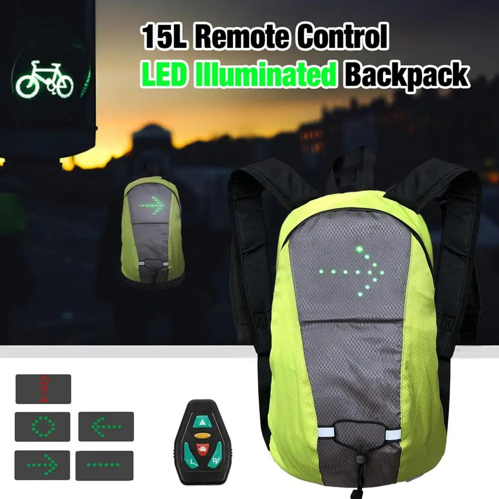 LED Wireless Remote Control Turn Signal Safety Light Backpacks SIMPLY LED