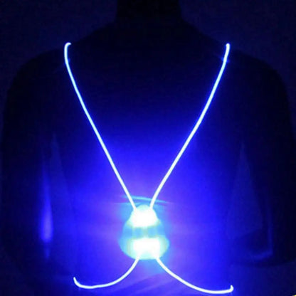 LED Adjustable Safety Gear Cycling Running Vest Washable Cycling Vest For Night SIMPLY LED