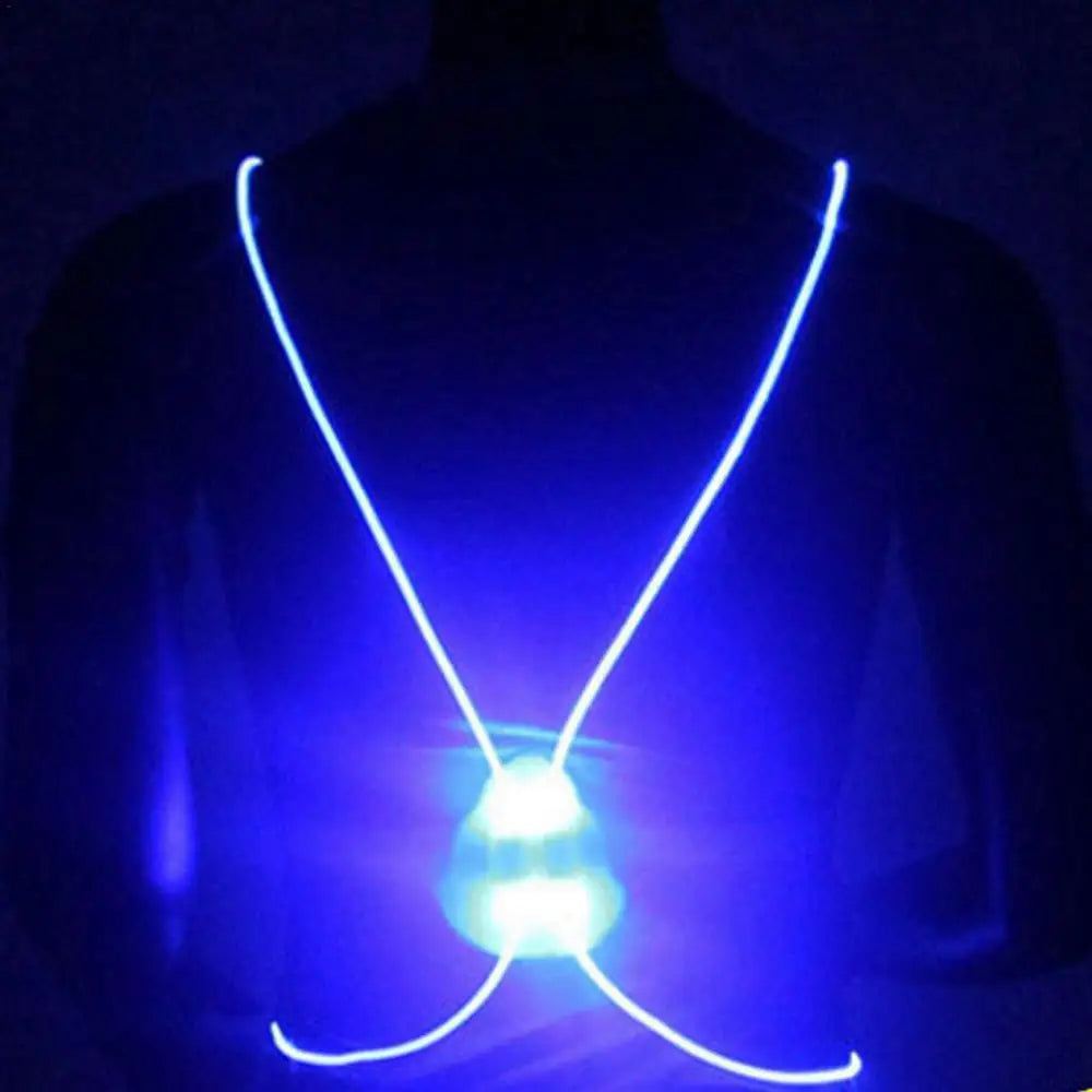 Light Up Vest For Night Walking Running LED Adjustable Safety Gear SIMPLY LED