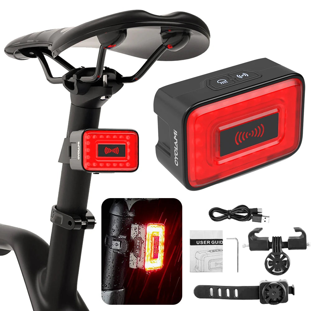 LED Bicycle Intelligent Radar Safety Rear Tail Night Light SIMPLY LED