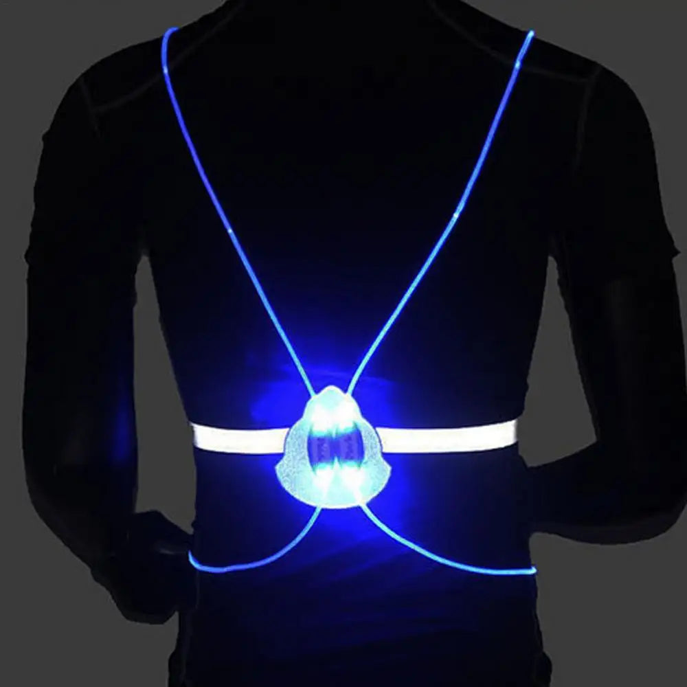 LED Adjustable Safety Gear Cycling Running Vest Washable Cycling Vest For Night SIMPLY LED