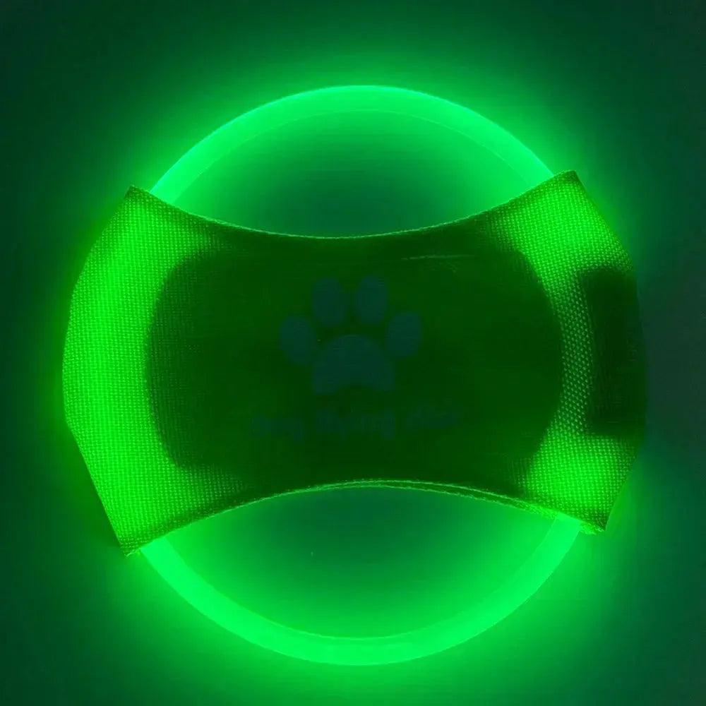 3 Modes Light Glowing LED Dog Flying Discs Toy