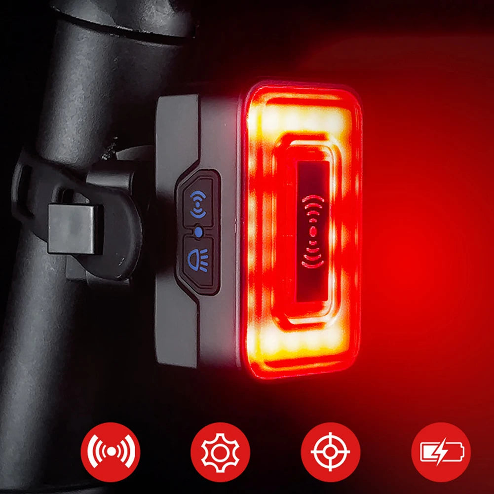 LED Bicycle Intelligent Radar Safety Rear Tail Night Light SIMPLY LED